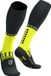 Compressport Full Socks Winter Run - Compressiesokken Unisex Zwart/Veilig Geel 42-44