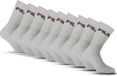 FILA Crew Sportsokken - Maat 39/42 - 9 Pack - Grijs