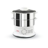 Tefal VC1451 - Stoomkoker - 900W - 2 manden - Wit/RVS