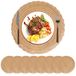 Icecat Ensemble de 8 sets de table ronds lavables avec design bohème