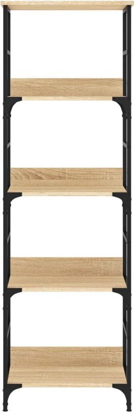 vidaXL Boekenrek 50x33x153 cm bewerkt hout sonoma eikenkleurig