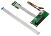 KALEA-INFORMATIQUE PCIe x8 naar miniPCIe riseradapter met 15 cm of 25 cm afgeschermde lintkabel voor montage van een PCI express 8x-kaart op een Mini PCIe-poort
