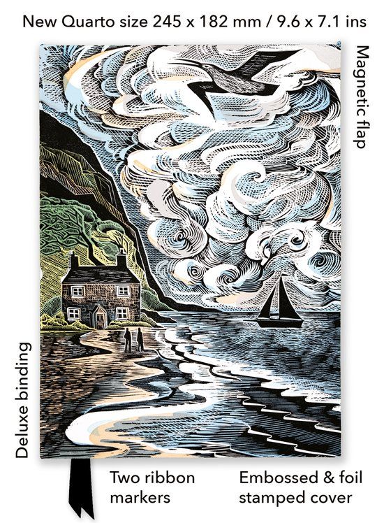 Flame Tree Angela Harding: Curlew Cry (foiled Quarto Journal)
