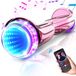SISIGAD Offroad Hoverboard met bluetooth-luidsprekers, 3D-ledlicht, 6,5 inch banden, krachtige grote batterij, CE, LVD, ROHS-gecertificeerd, roze, voor jeugd en volwassenen