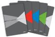 LEITZ OFFICE notitieboek, A4-formaat, spiraalbinding, PP-omslag, 90 vellen, vierkanten, verschillende kleuren - 44950099