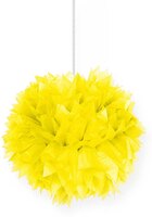 Folat Pompom geel 30 cm per stuk