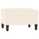 vidaXL Bankje 70x35x41 cm fluweel crèmekleurig