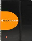 Exacompta 5x Exactive Visitekaarthouder met uitneembare tassen Exacard - 120 kaarten - 20x14,5cm - Zwart - 75034E