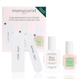 Manucurist Cure Réparatrice Ongles Abîmés Kit Manucure Soin 3 Étapes | Base S.O.S. 15 ml, Masque S.O.S. 8ml, 2 Mini Limes - Vegan, Made in France, jusqu'à 80,5 % d'ingrédients d'origine naturelle.