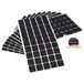 Adsamm® 500 x zelfklevende viltglijders Zwart 20x20 mm Vierkant 3,5 mm dik Meubel- en vloerbescherming