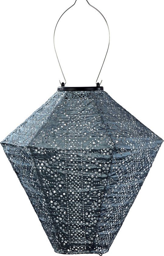Lumiz Solar Buitenlamp - Lace Diamond - 28 cm - Grijs Blauw