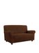 Più Bello Bi-elastische bankovertrekken, bruin, polyester, 3 plaatsen