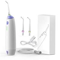 CGBF - Professionele monddouche tandreiniger water flosser IPX6 waterdicht 2 jettips 3 modi voor Deep Clean tanden bleken voor thuis reizen