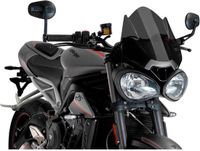 Puig Carenabris Nieuwe Generatie Sportwindscherm Triumph Speed Triple/r/rs/s&street Triple/r/rs Zwart