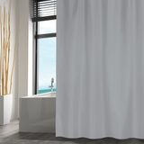 MSV Douchegordijn - lichtgrijs - gerecycled polyester - 180 x 200 cm - wasbaar