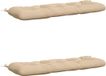vidaXL - Set van 2 - Kussen - VIANEN - 100% - Polyester - Crème