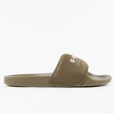 GUESS Tokyom Inscription Slides Khaki Heren Maat 43