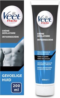 Veet Men Ontharingscrème - Gevoelige Huid - 200 ml