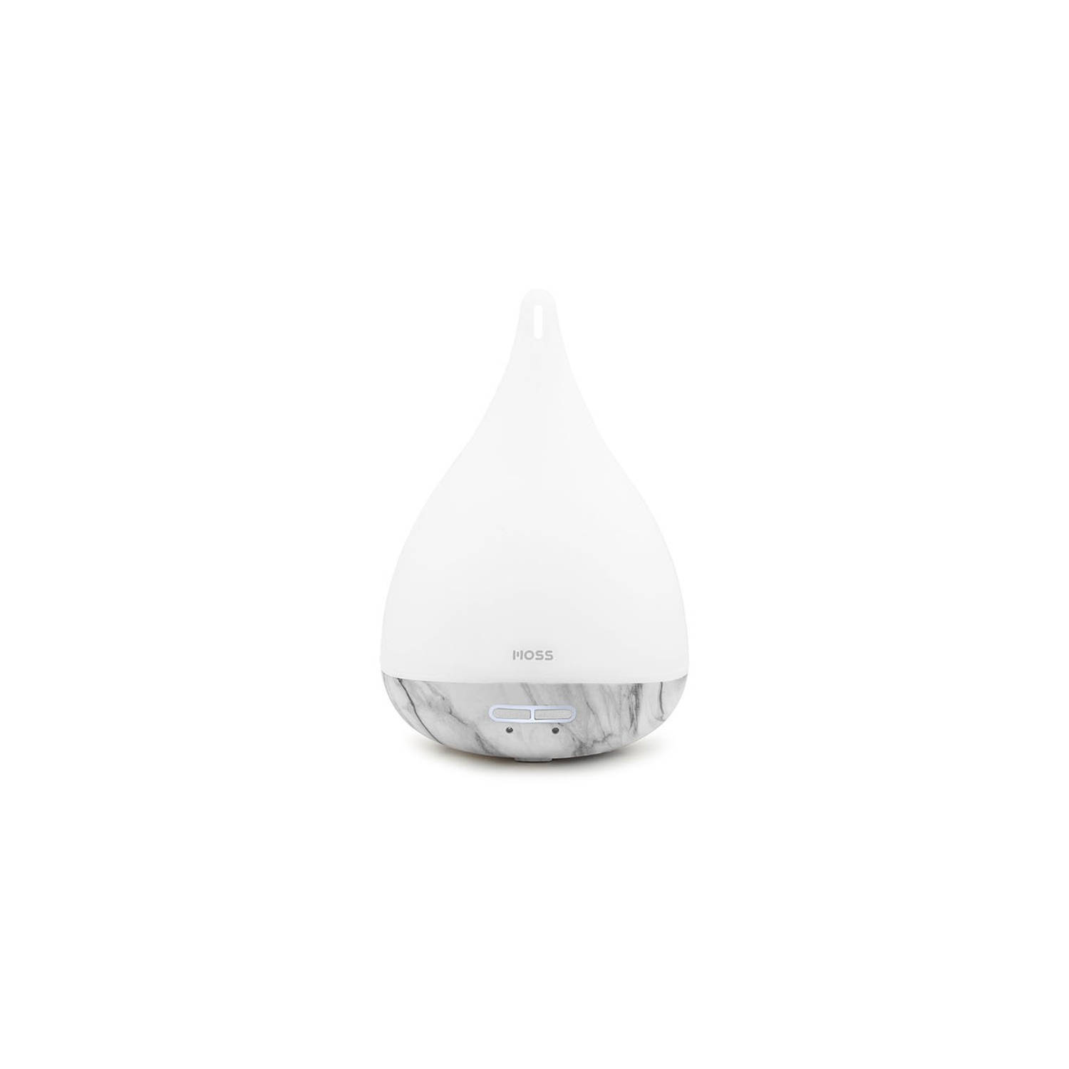 Moss - Luchtbevochtiger/Geurdispenser met LED – Marble raindrop – 235 ml