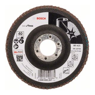 Bosch X581 Best for Inox recht 115 mm - 10 stuks