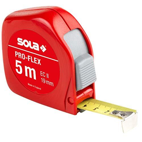 Sola 50014434"Pro-Flex PF 5" Tape Meet, Rood, 5 m