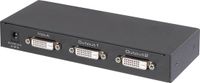 Renkforce 2 poorten DVI-splitter Ultra HD-geschikt 3840 x 2160 Pixel Zwart
