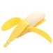 Banane-Dumpling Jouet Squishy Pelable pour Enfants et Adultes - Jaune
