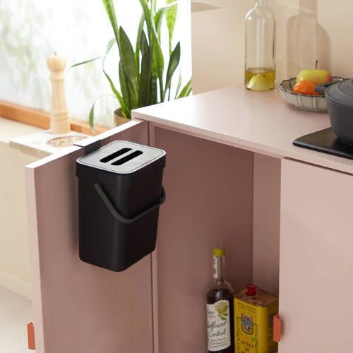 NOUS Living inbouw prullenbak (3L) - mat zwart