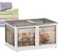 Icecat Bac de rangement empilable avec roulettes et couvercles