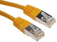 RS PRO Ethernetkabel Cat.6, 3m, gele patchkabel, A RJ45 S/FTP stekker, B RJ45, PVC