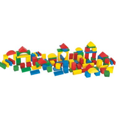 Eichhorn Houten Bouwstenen - Rood - Meerkleurig