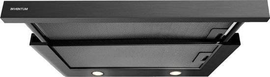 Inventum AKV6004ZWA - 60 cm Vlakscherm Afzuigkap - Zwart