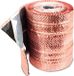 Inconnu Ruban de cuivre pour toiture avec 4 bandes longitudinales, rouleau de 5 m