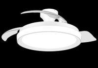 Philips Hue Philips Bliss Plafondventilator met LED-lamp - 106cm - 4500 Lumen - Instelbaar Wit Licht - Dimbaar - Afstandsbediening - Wit
