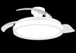 Philips Hue Philips Bliss Plafondventilator met LED-lamp - 106cm - 4500 Lumen - Instelbaar Wit Licht - Dimbaar - Afstandsbediening - Wit