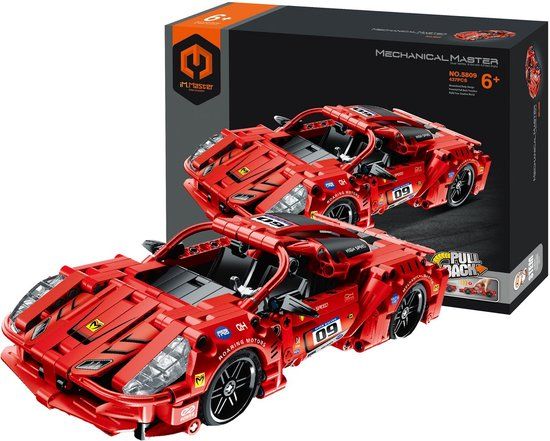 IM.MASTER Spectron iM.Master Pull Back Supercar Constructieset - Rood