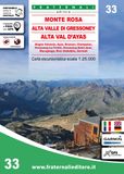 Carta Carlo Capellano Wandelkaart 33 Monte Rosa, Alta Valle di Gressoney, Alta Val d'Ayas
