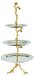 Elegance 70033 Golden Vine 3-Tier Server - Gold