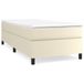 Boxspring Boxspring avec matelas similicuir couleur crème 80x200 cm