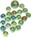 Don Juan Knikkers - glazen kattenogen - 42x stuks - groen
