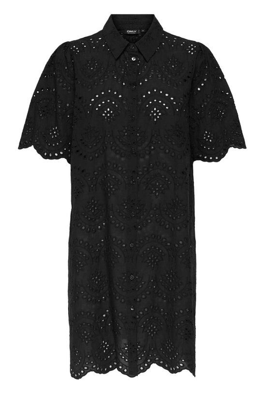 Only ONLVALAIS Short Sleeve Dames Korte jurk - zwart - XS