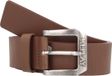 REPLAY Leren riem Belt W105 DK Brown Wood bruine