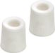 Benson Deurbuffers / deurstoppers rubbers - 2x - wit - 48 x 37 mm - met schroefbevestiging