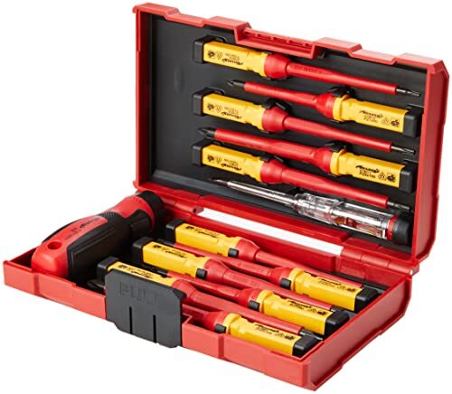 Neilsen CT3794, geïsoleerde VDE-schroevendraaierset, 1.000 V, rood