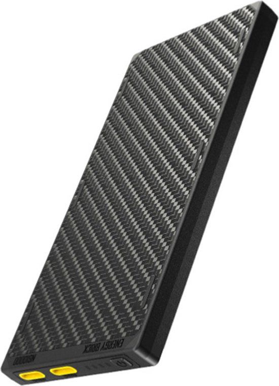 Nitecore NB10000 Gen3 - 10.000 mAh Powerbank - Carbon Fiber - Zwart