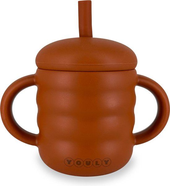 Youly® Rietjesbeker Bubble - Roest Bruin - 160 ml