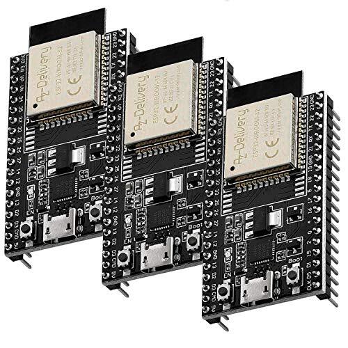 AZ Delivery 3 x ESP-32 Dev Kit C V4 WLAN WiFi Development Board compatibel met Arduino Inclusief E-Book!