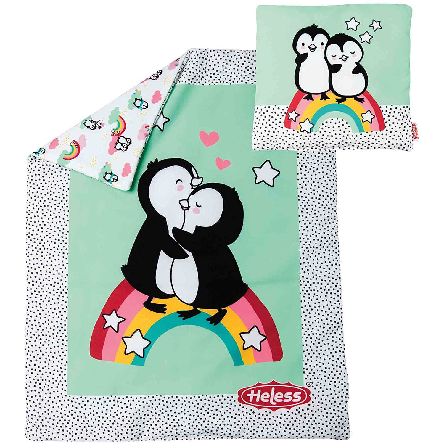 Heless Bedtextiel Pinguïn Junior 44 X 34 Cm Polyester 2-delig