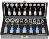 Haskyy Professionele 16-delige schroevendraaierbitset Torx, moerset bit doppen, lang, blauw