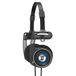Koss Porta Pro Utility On-Ear hoofdtelefoon, afneembaar verwisselbaar snoersysteem, inklapbaar ontwerp, Stealth Grey